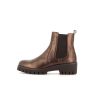 Bottine bronze en cuir